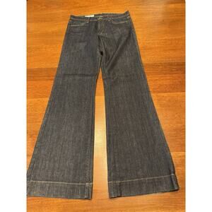 Size 30 Red Engine Dark Blue Denim Jeans Wide Leg Y2K